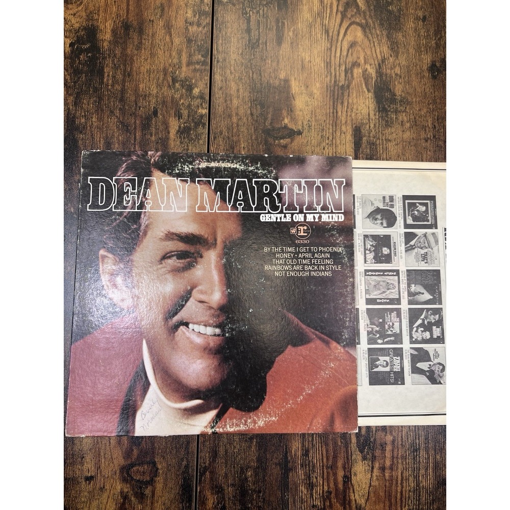 Dean Martin Gentle On My Mind Vinyl record album 1968